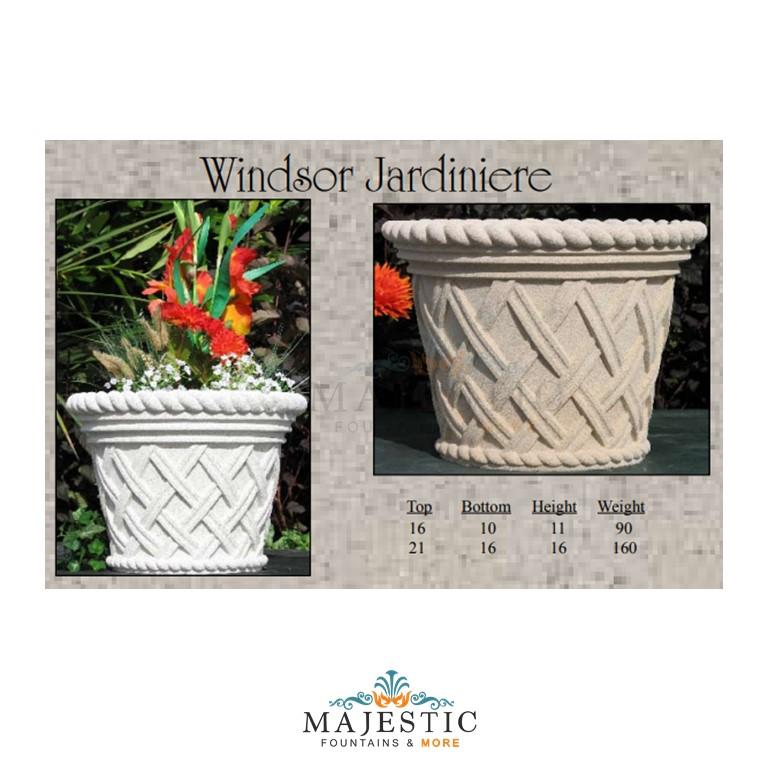 Windsor Jardiniere Planter in GFRC - Majestic Fountains